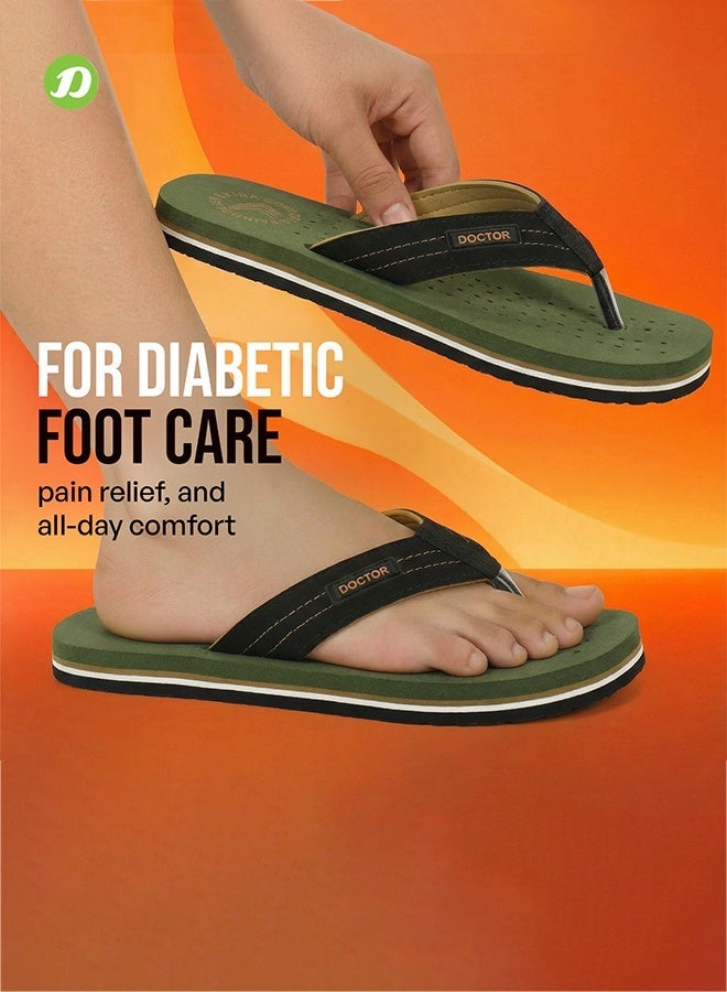 DOCTOR EXTRA SOFT Comfort Flip Flops for Men | Soft Cushion Lightweight Outdoor Daily Wear Sport Comfortable Casual Anti Slip Slippers |Doctor Extra Soft D-28 - Image 4